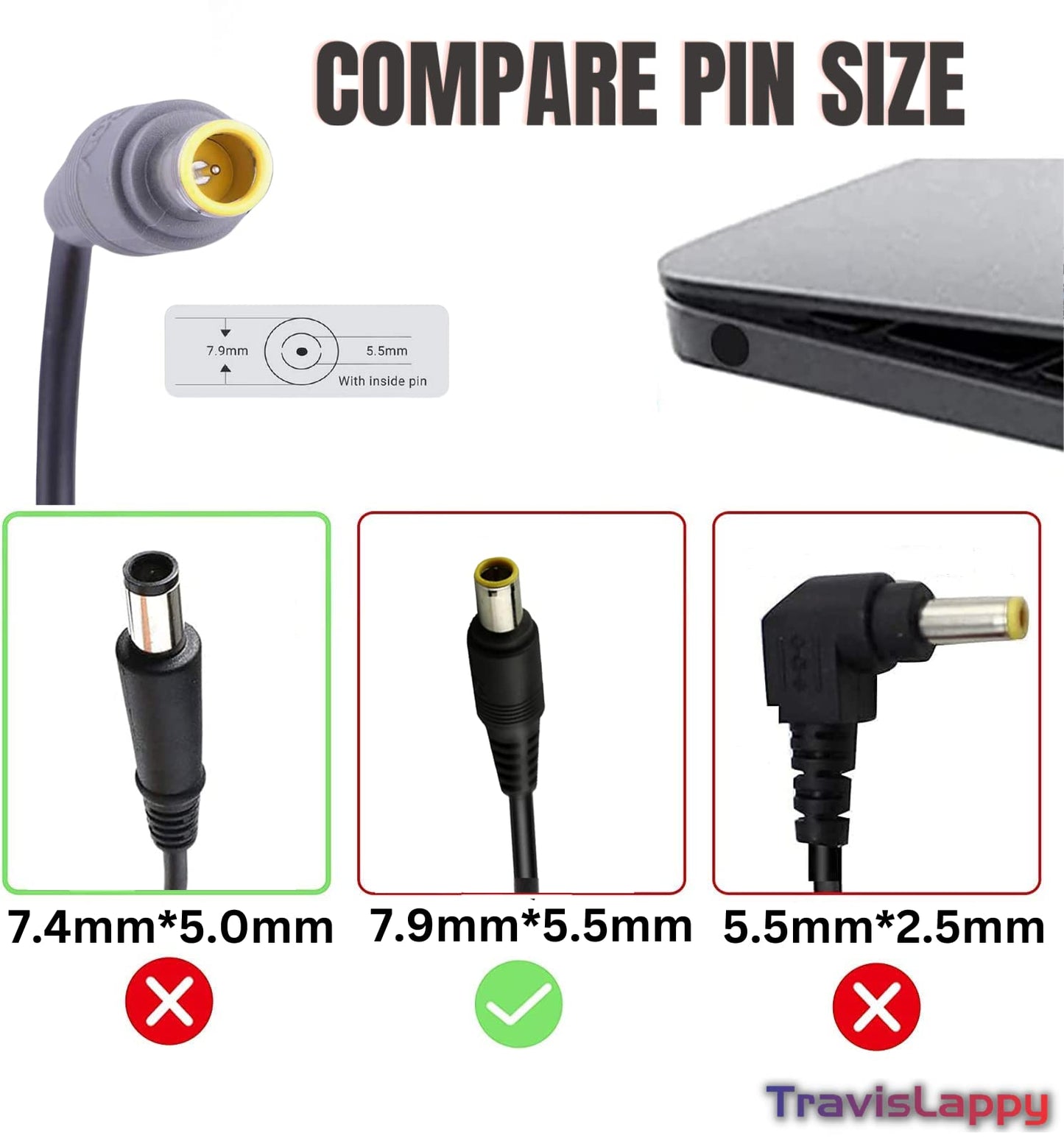 LENOVO LAPTOP CHARGER 90W 20V 4.5A GENUINE Original Adapter ( 5.5 mm )