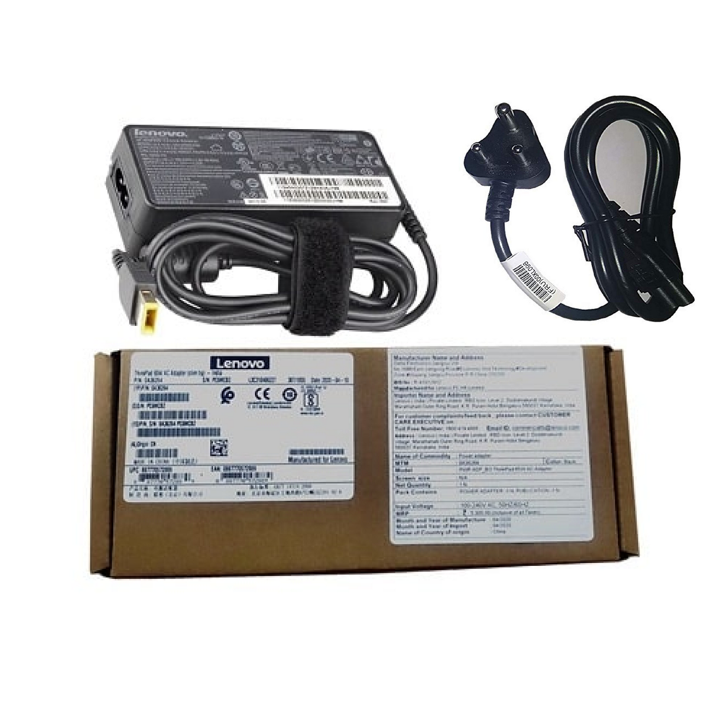 LENOVO  LAPTOP CHARGER 65W 20V 3.25A GENUINE Original Adapter Slim Tip ( USB  Square )