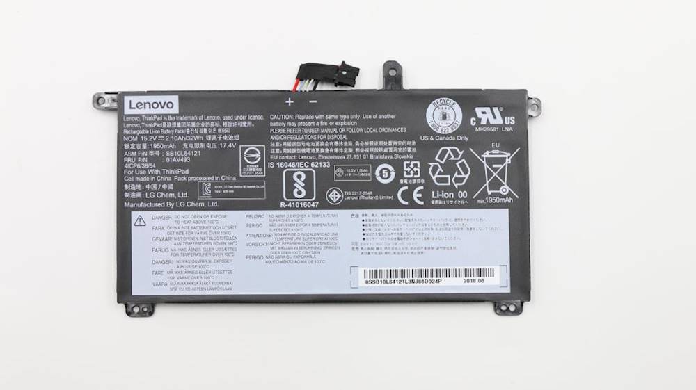 LENOVO ThinkPad T570 - 01AV493 Genuine Original Laptop Notebook Battery