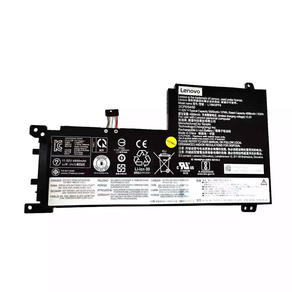 LENOVO 5B10W86944 SB10W86952 SB10W86961 5B11N52036 SB11N52047 – L19M3PF6 Genuine Original Laptop Notebook Battery