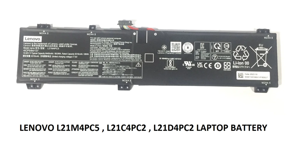 LENOVO 5B11F54006 SB11N51764 5B11N51742 SB11F54008 - L21M4PC5 Genuine Original  Laptop Notebook Battery