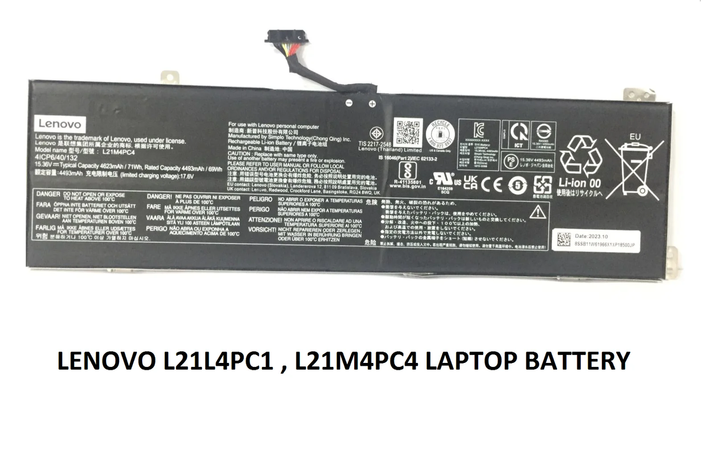 LENOVO L21M4PC1 - L21M4PC1 Original Laptop Notebook Battery (1 Yr Warranty)