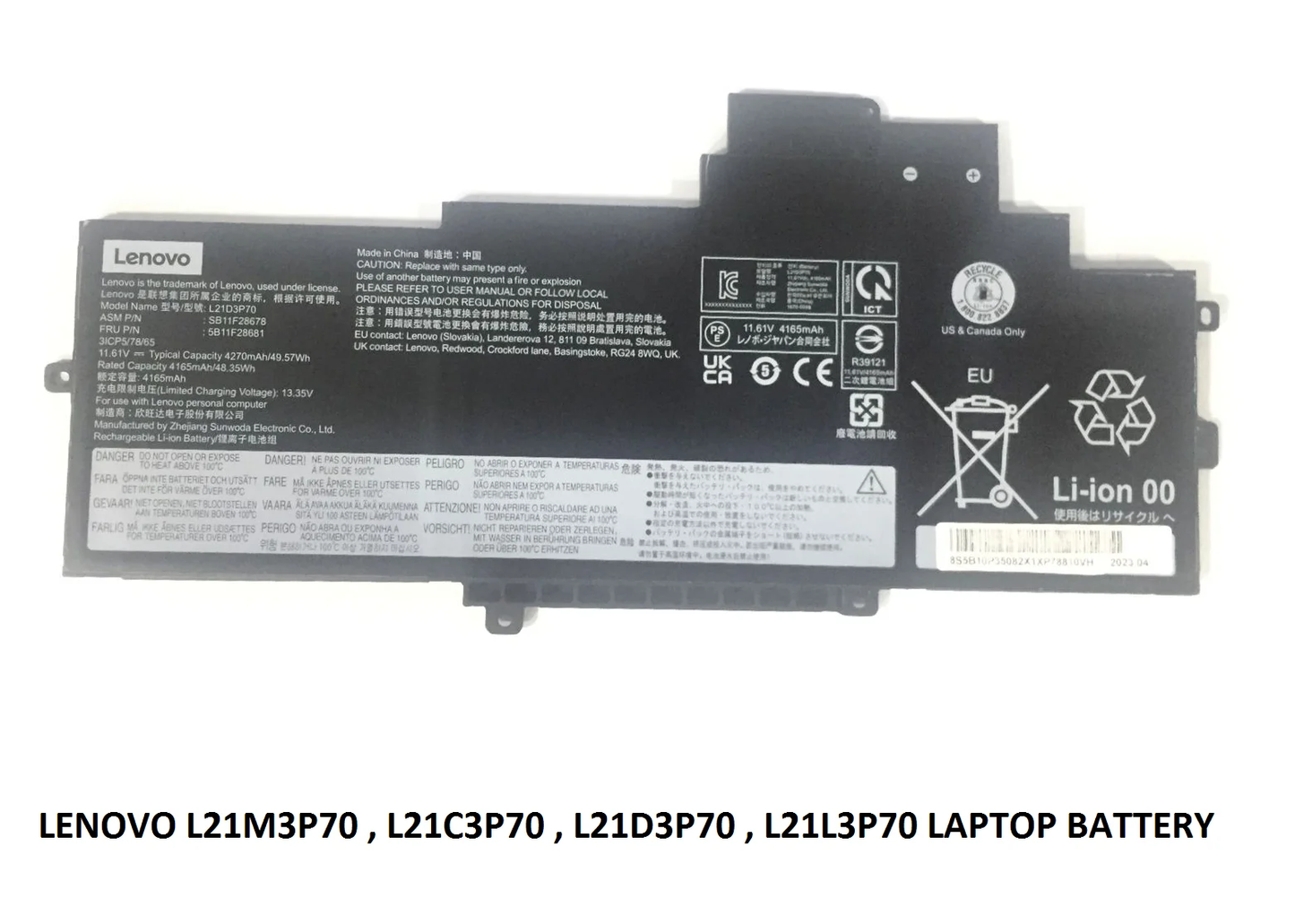 LENOVO L21M3P70 - L21M3P70 Original Laptop Notebook Battery (1 Yr Warranty)