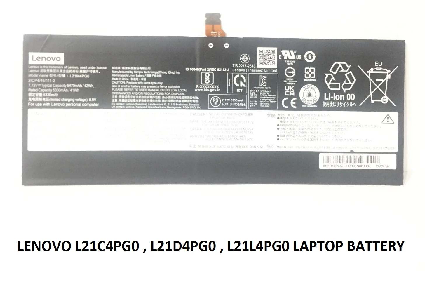 LENOVO 5B11D64650 SB11D64648 SB11D64647 - L21M4PG0 Genuine Original  Laptop Notebook Battery