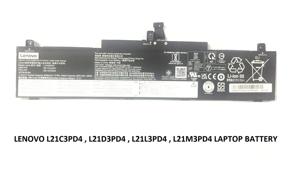 LENOVO 5B11E33545 SB11E33547 5B11E33552 SB11E33549	SB11E33551 5B11E33553 – L21M3PD4 Genuine Original Laptop Notebook Battery