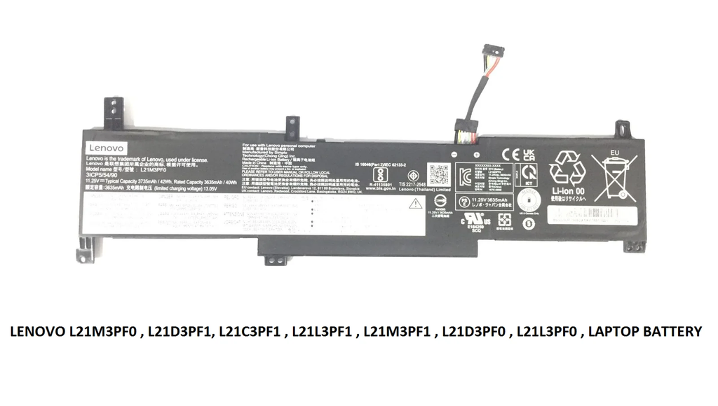 LENOVO IdeaPad 1 15AMN7 - L21M3PF0 Genuine Original Laptop Notebook Battery