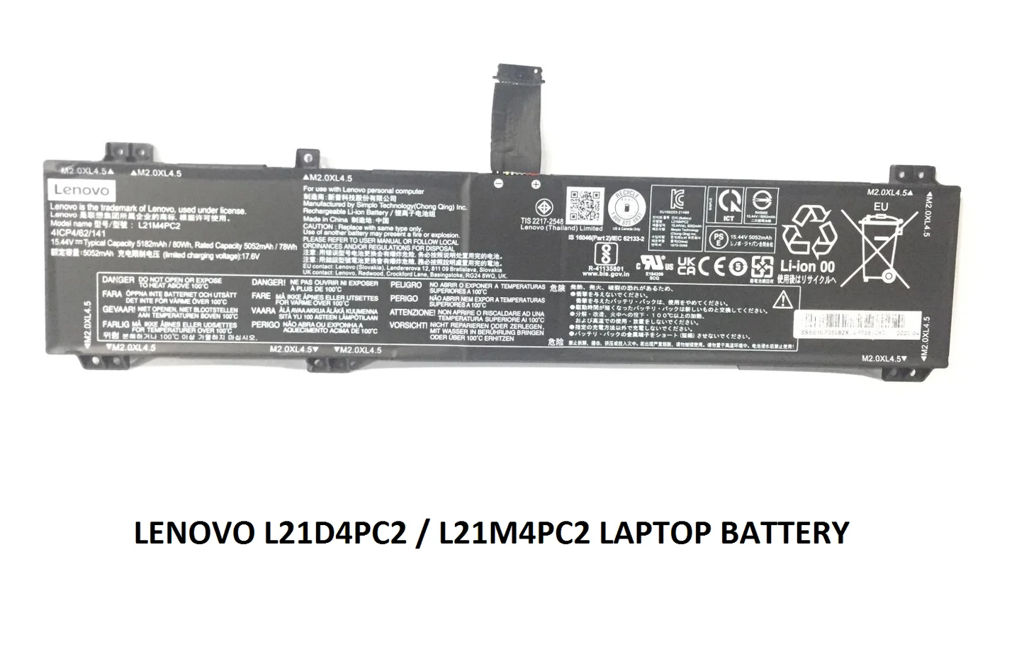 LENOVO L21M4PC2 - L21M4PC2 Original Laptop Notebook Battery (1 Yr Warranty)