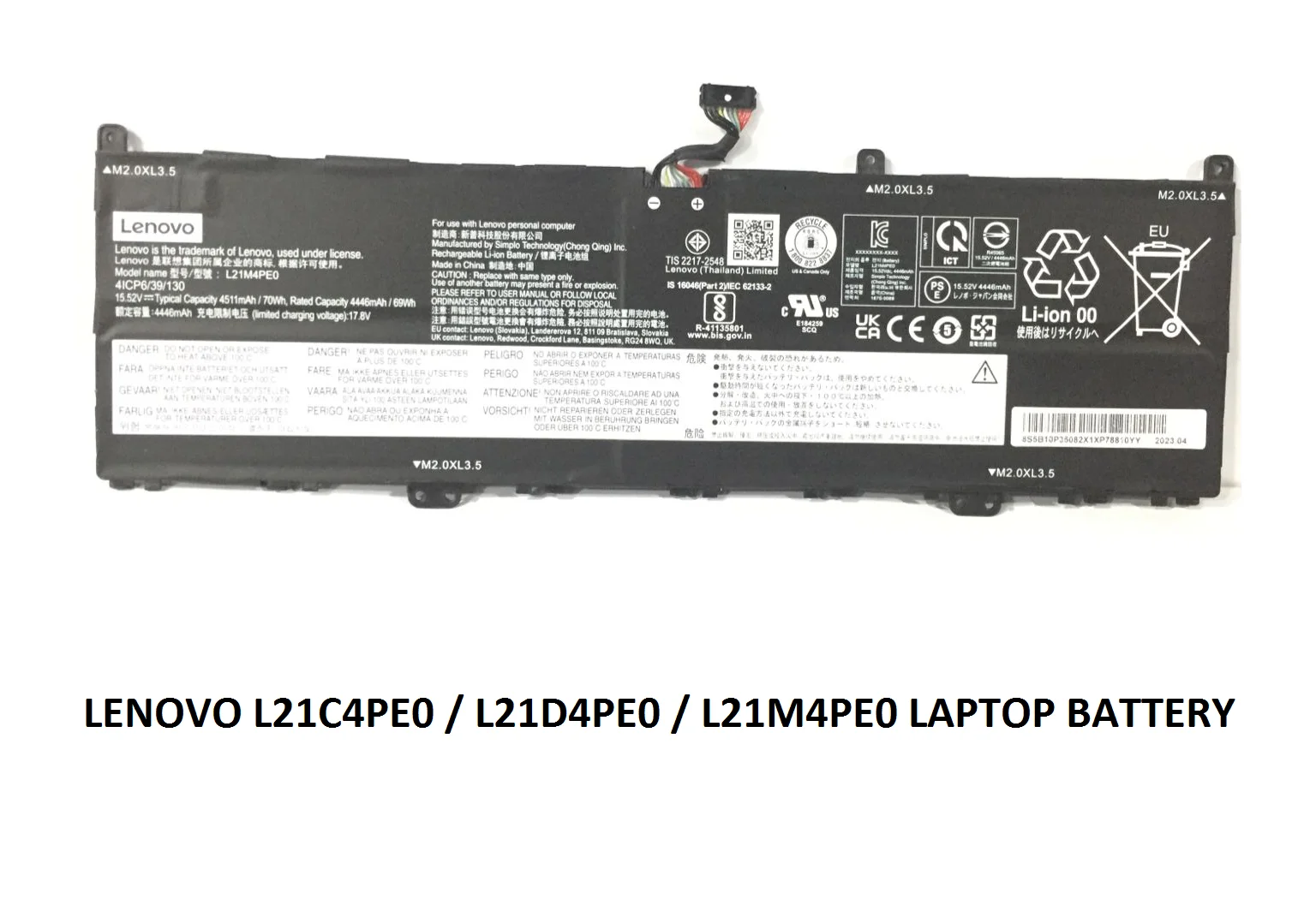 LENOVO L21M4PE0 – L21M4PE0 Genuine Original Laptop Notebook Battery