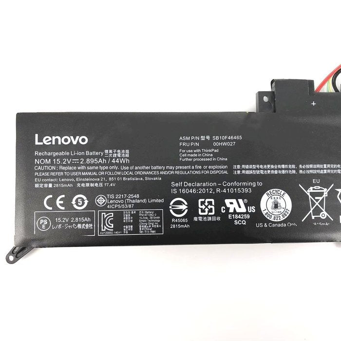 LENOVO 00HW026 – 00HW027 Genuine Original Laptop Notebook Battery