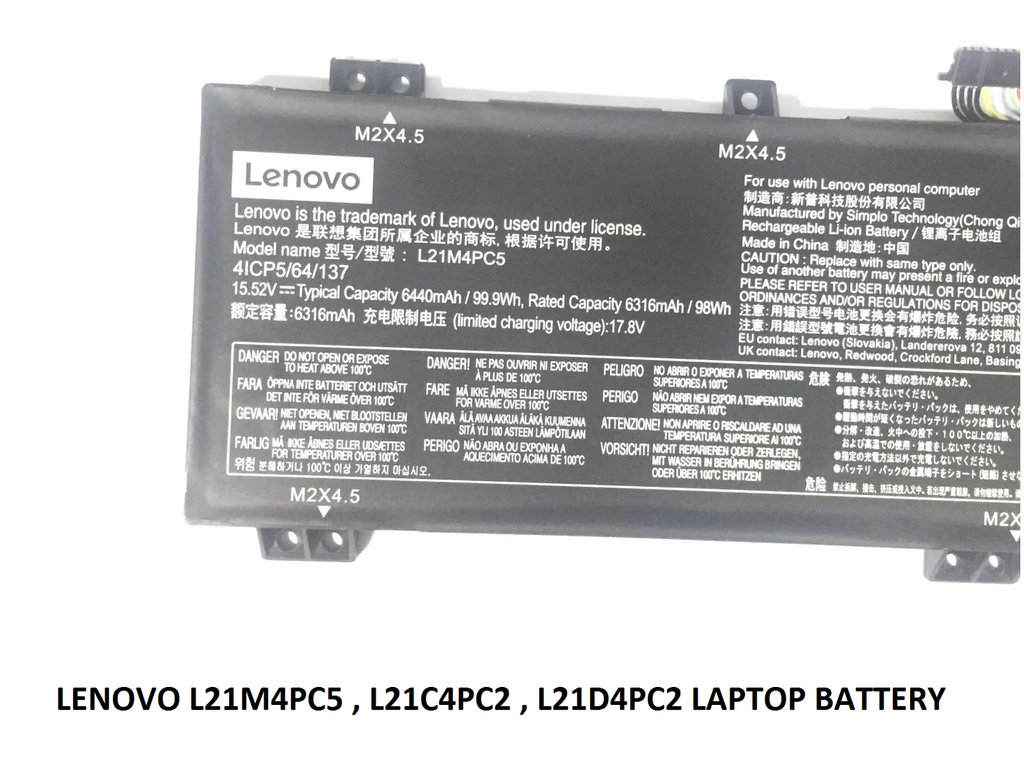 LENOVO 5B11F54006 SB11N51764 5B11N51742 SB11F54008 - L21M4PC5 Genuine Original  Laptop Notebook Battery