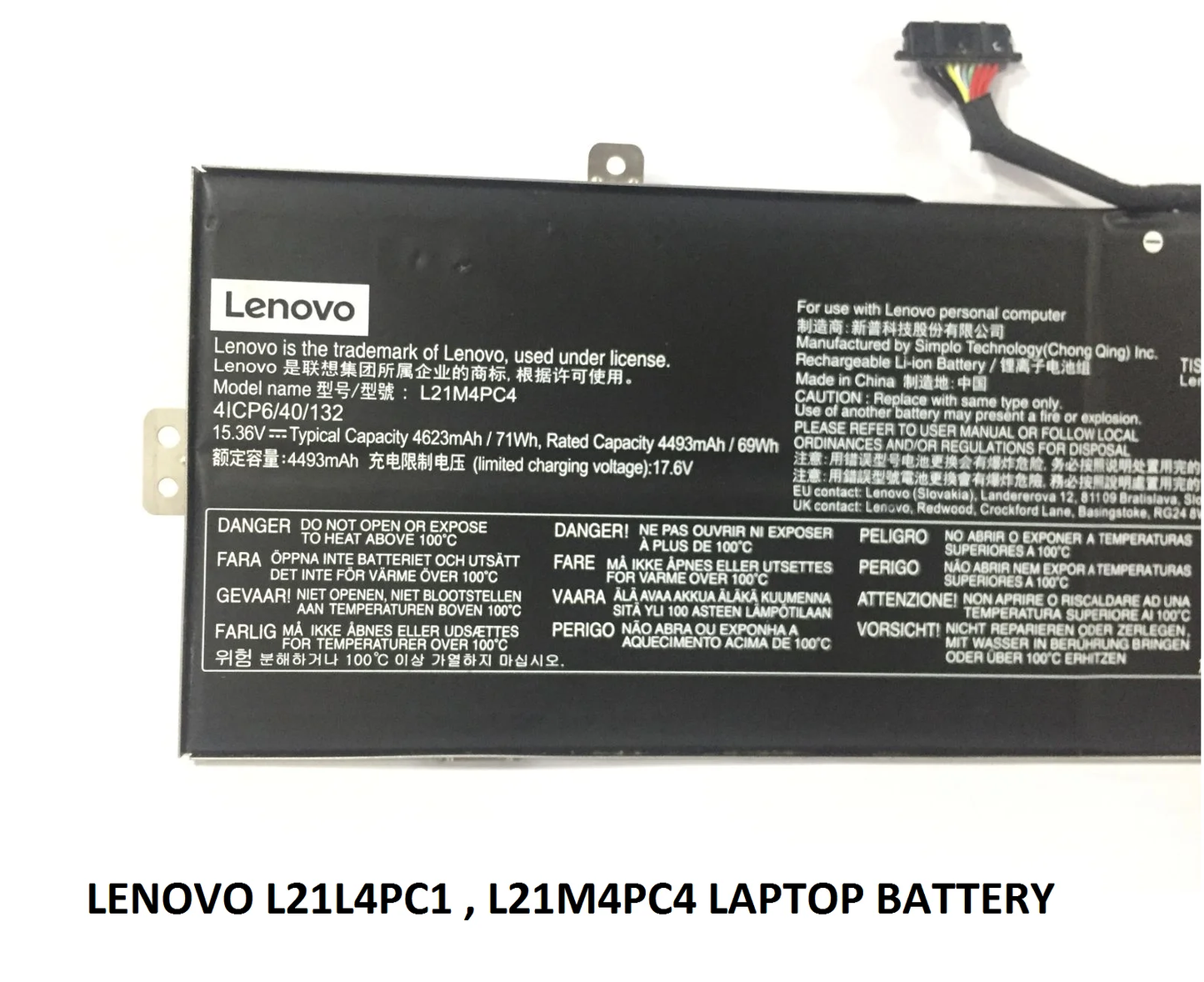 LENOVO L21M4PC1 - L21M4PC1 Original Laptop Notebook Battery (1 Yr Warranty)