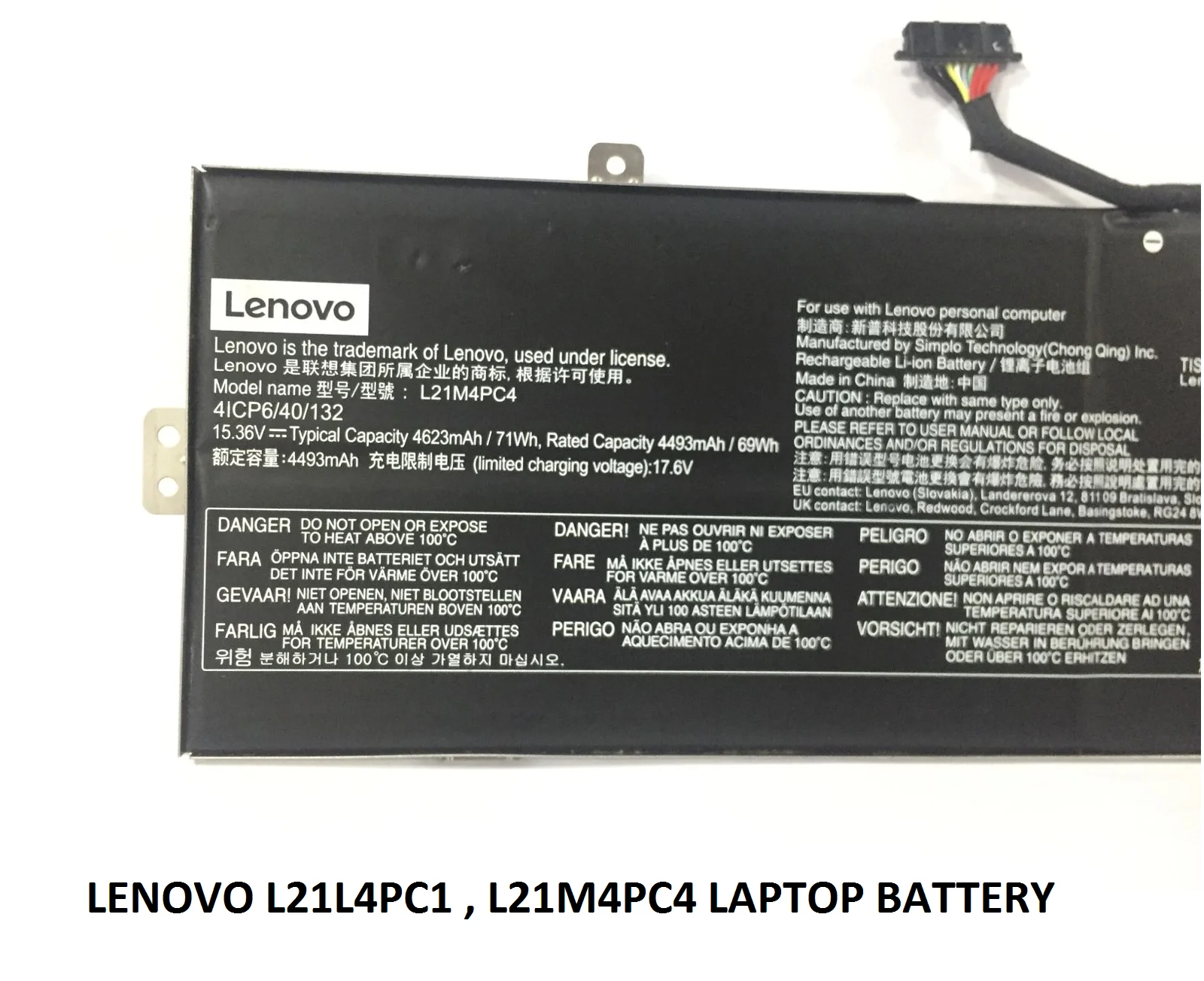 LENOVO IdeaPad Gaming 3-16ARH7 - L21M4PC1 Genuine Original  Laptop Notebook Battery