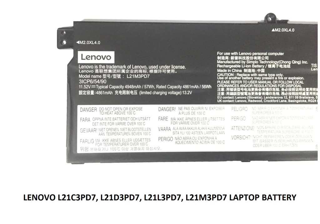 LENOVO L21C3PD7 - L21M3PD7 Genuine Original  Laptop Notebook Battery