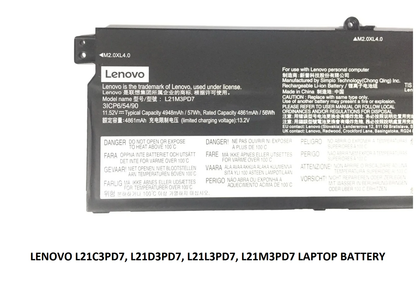 LENOVO L21M3PD7 - L21M3PD7 Original Laptop Notebook Battery (1 Yr Warranty)
