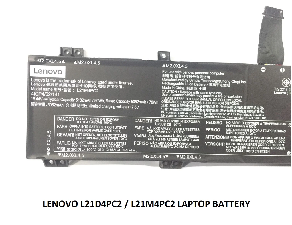 LENOVO 5B11F53998 5B11F54000 SB11N51757 5B11N51743 SB11F54009 - L21M4PC2 Genuine Original  Laptop Notebook Battery