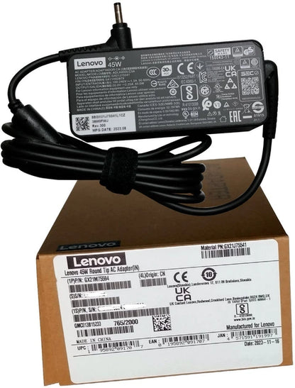 LENOVO LAPTOP CHARGER 45W 20V 2.25A GENUINE Original Adapter Round Tip ( 4.0 mm x 1.7 mm )