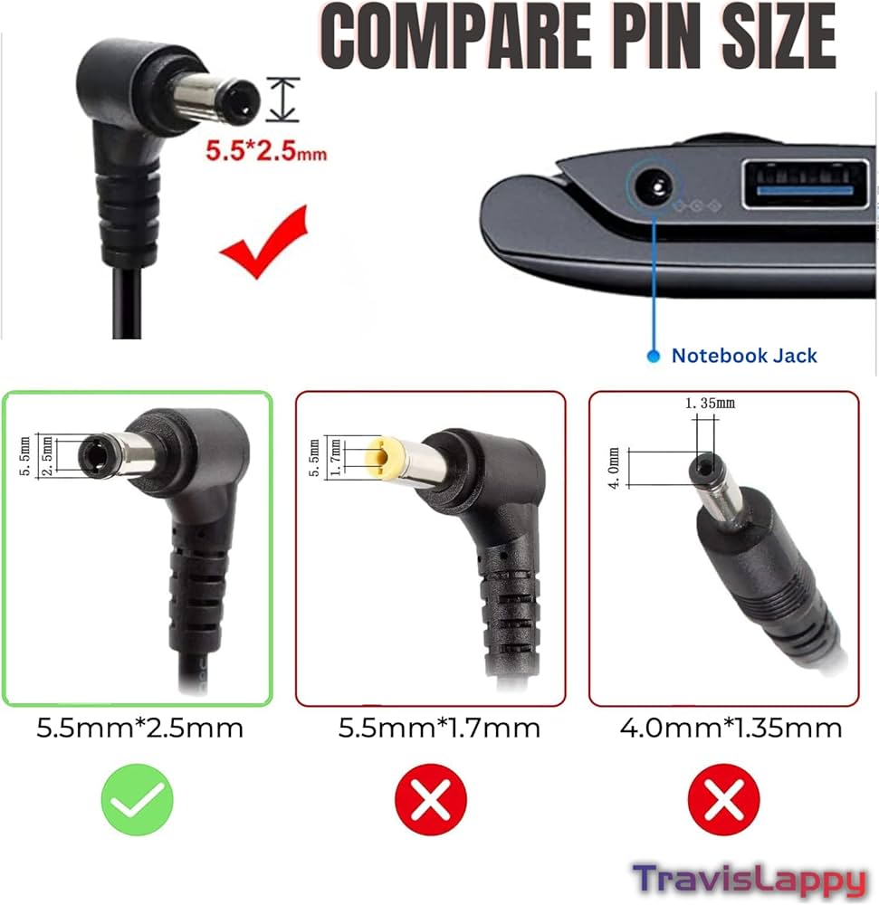 LENOVO G580 LAPTOP CHARGER 65W 20V 3.25A GENUINE Original Adapter ( 2.5 mm )