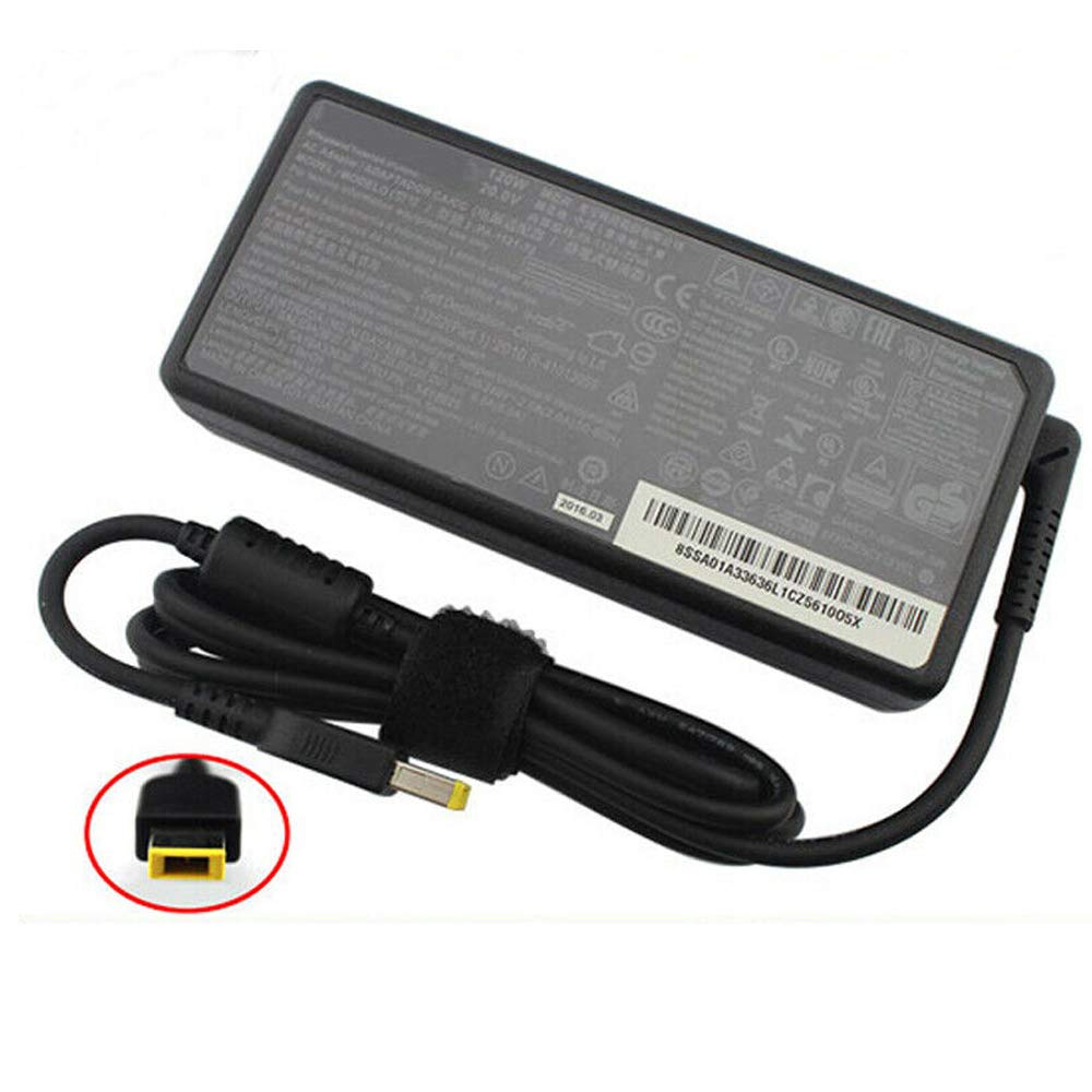 LENOVO  LAPTOP CHARGER 120W 20V 6A GENUINE Original Adapter Slim Tip ( USB  Square )