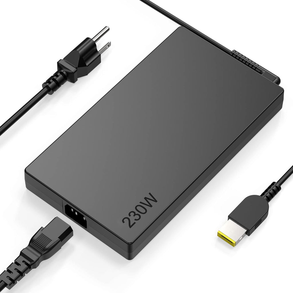LENOVO LAPTOP CHARGER 230W 20V 11.5A GENUINE Original Adapter Slim Tip ( USB  Square )