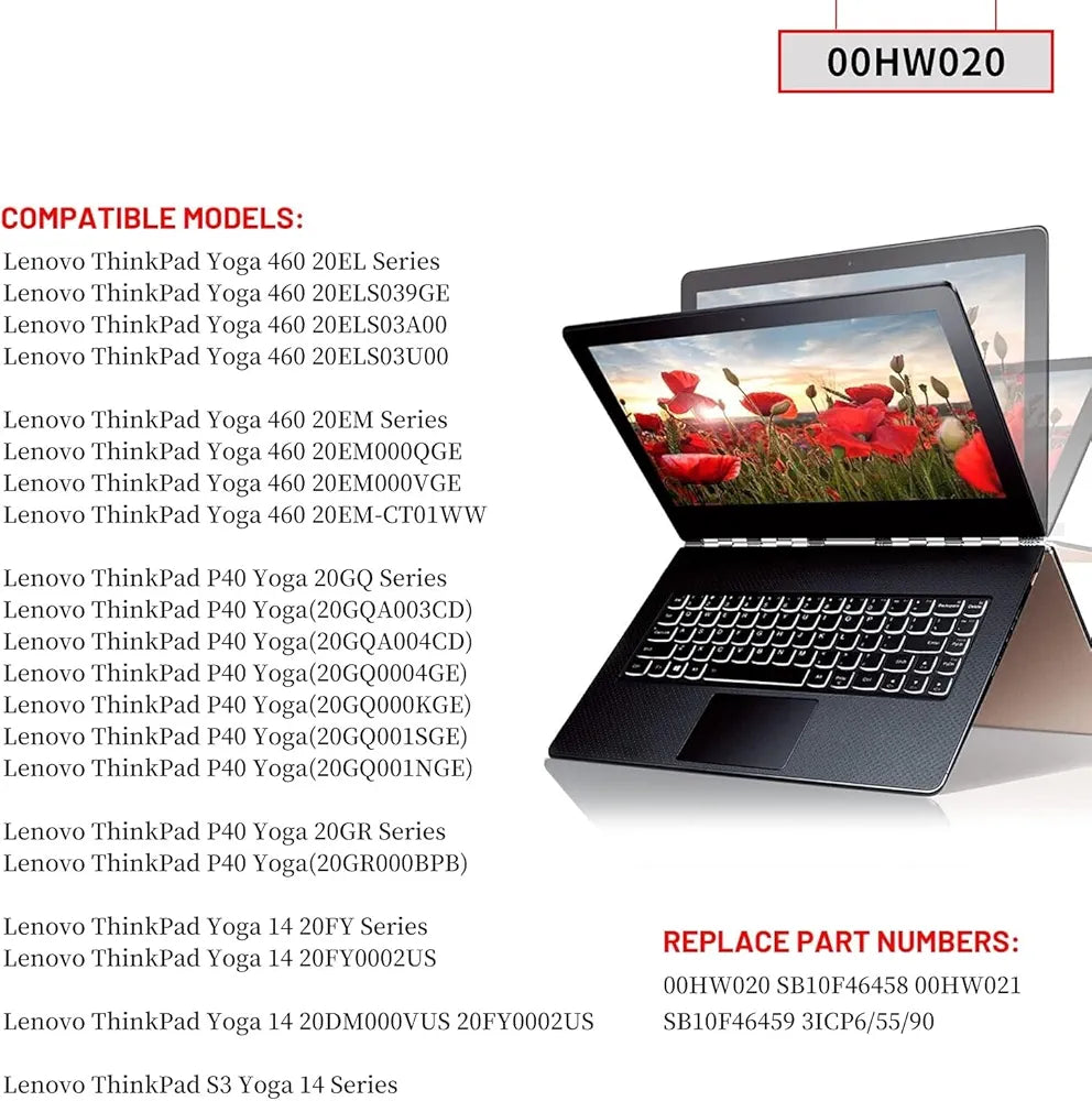 LENOVO 00HW020 - 00HW020 Original Laptop Notebook Battery (1 Yr Warranty)