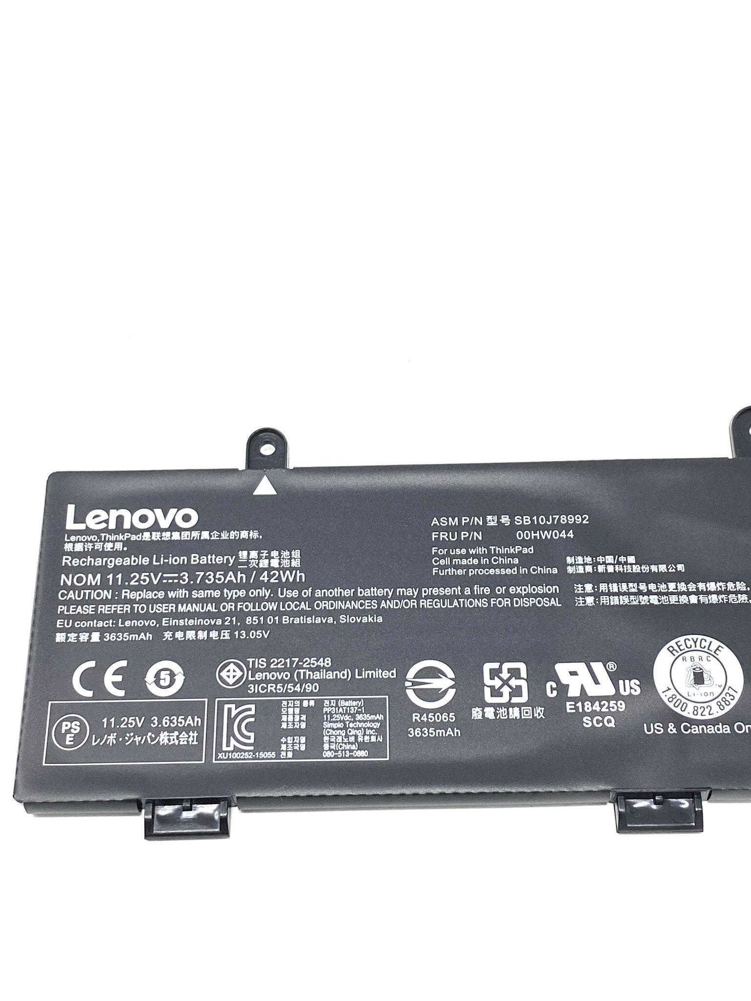 LENOVO 00HW042 – 00HW043 Genuine Original Laptop Notebook Battery