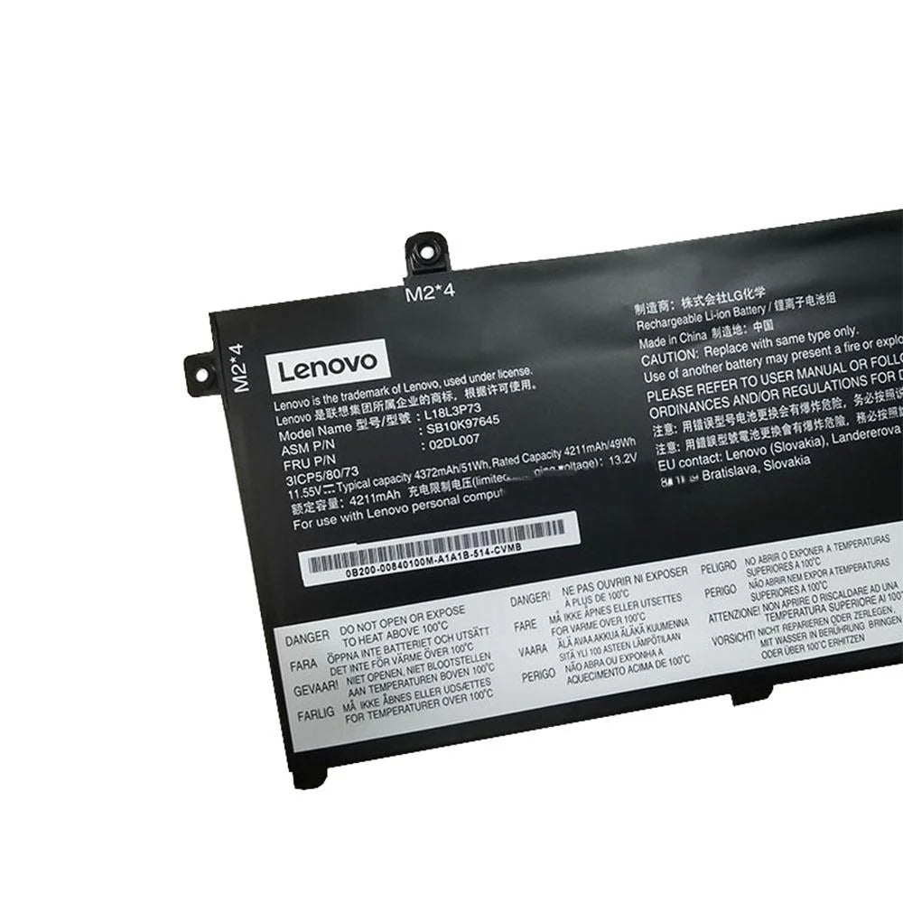 LENOVO 02DL008 SB10K97645 02DL007 SB10K97646 - L18L3P73 Genuine Original Laptop Notebook Battery