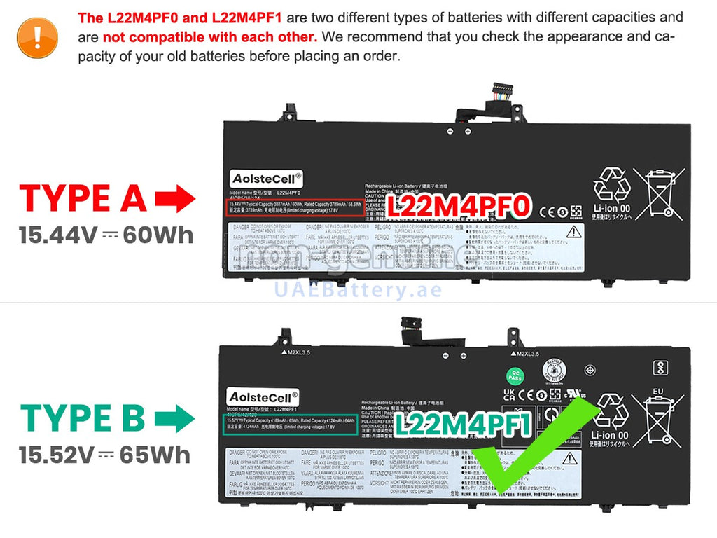 LENOVO 5B11J63614 5B11N45298 5B11N45328 5B11J63619 5B11N45340 SB11J63618 – L22M4PF1 Genuine Original Laptop Notebook Battery