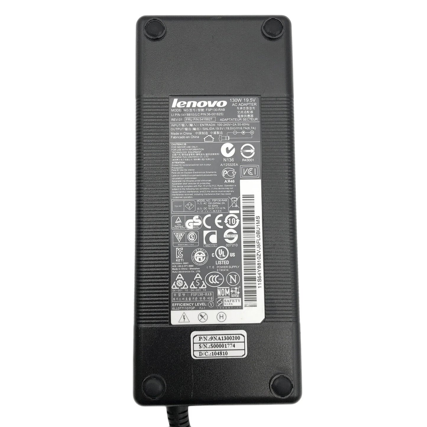 LENOVO LAPTOP CHARGER 130W 19.5V 6.66A GENUINE Original Adapter ( 6.3 mmx3.0 mm )