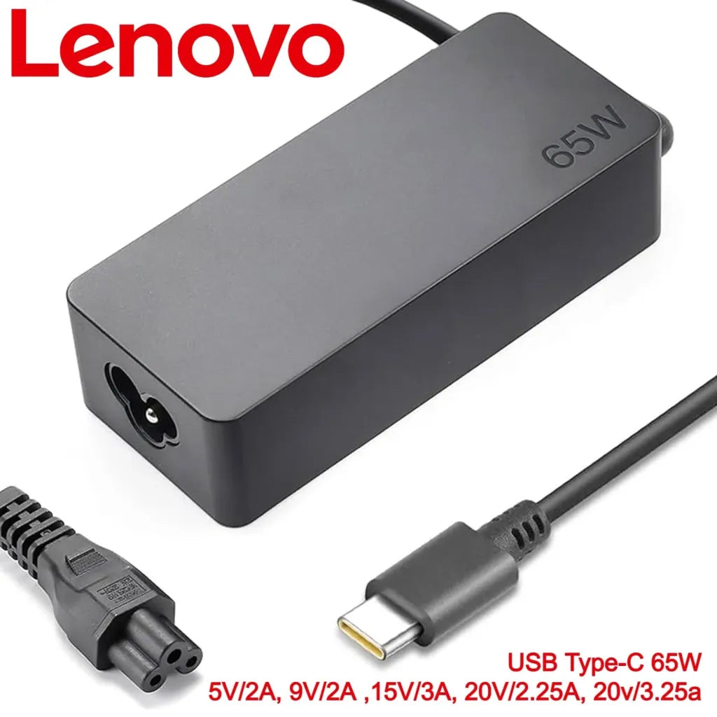 LENOVO IDEAPAD 720 LAPTOP CHARGER 65W 20V 3.25A GENUINE Original Adapter Type USB C