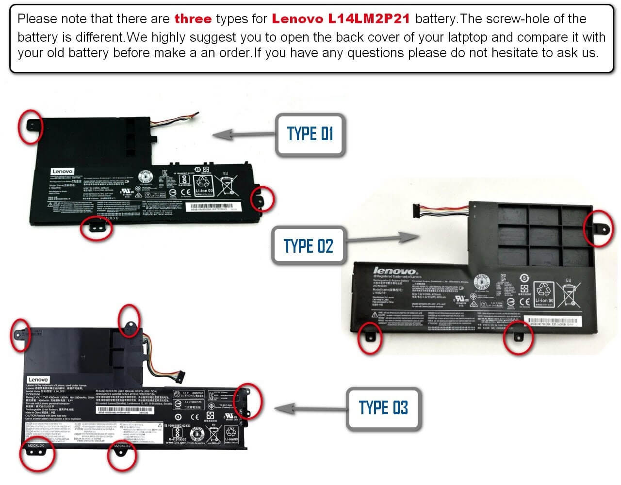LENOVO IdeaPad 520s-14IKB – L14M2P21 Genuine Original Laptop Notebook Battery