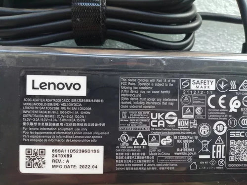 LENOVO  LAPTOP CHARGER 100W 20V 5A GENUINE Original Adapter Type USB C