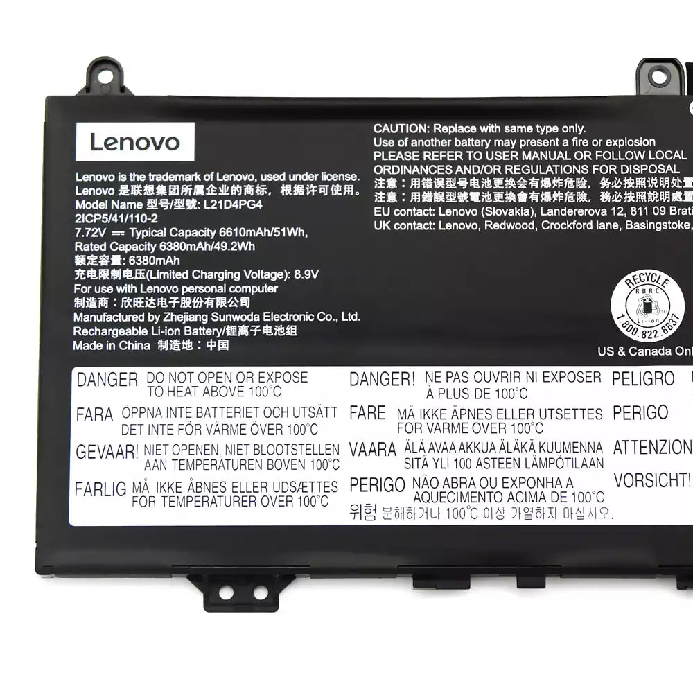 LENOVO 5B11F99196 SB11F99195 8SSB11F99197 5B11F99198 - L21M4PG4 Genuine Original  Laptop Notebook Battery
