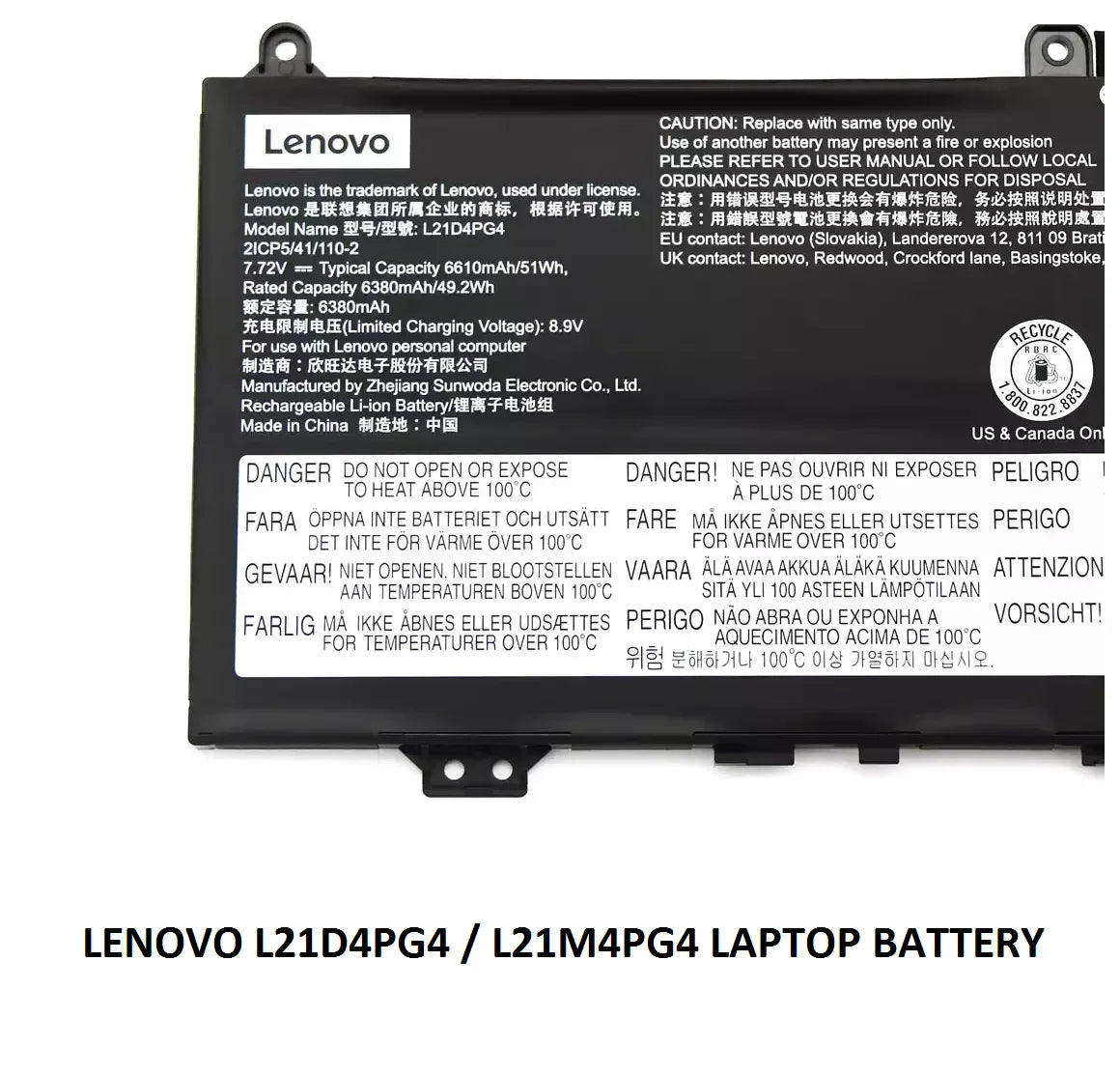 LENOVO 5B11F99196 SB11F99195 8SSB11F99197 5B11F99198 - L21M4PG4 Genuine Original  Laptop Notebook Battery