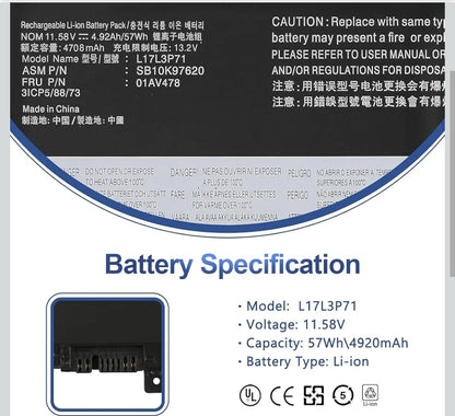 LENOVO 01AV480 – 01AV480 Original Laptop Notebook Battery (1 Yr Warranty)