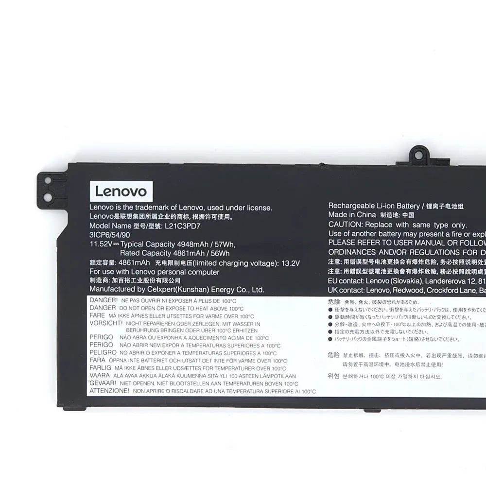 LENOVO L21M3PD7 - L21M3PD7 Original Laptop Notebook Battery (1 Yr Warranty)