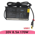 LENOVO LAPTOP CHARGER 170W 20V 8.5A GENUINE Original Adapter Slim Tip ( USB  Square )