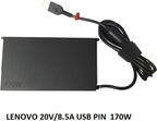 LENOVO LAPTOP CHARGER 170W 20V 8.5A GENUINE Original Adapter Slim Tip ( USB  Square )
