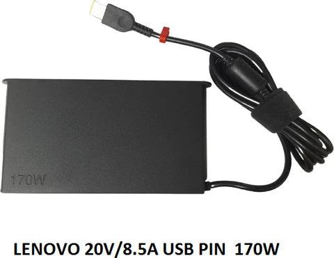 LENOVO LAPTOP CHARGER 170W 20V 8.5A GENUINE Original Adapter Slim Tip ( USB  Square )
