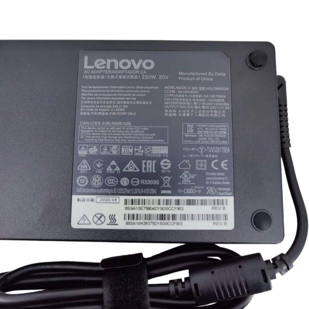 LENOVO LAPTOP CHARGER 230W 20V 11.5A GENUINE Original Adapter Slim Tip ( USB  Square )