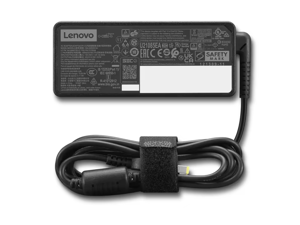 LENOVO  LAPTOP CHARGER 65W 20V 3.25A GENUINE Original Adapter Slim Tip ( USB  Square )