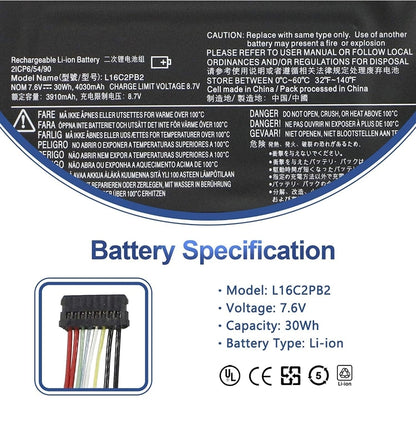 LENOVO XiaoXin 5000 - L16L2PB1 Original Laptop Notebook Battery (1 Yr Warranty)