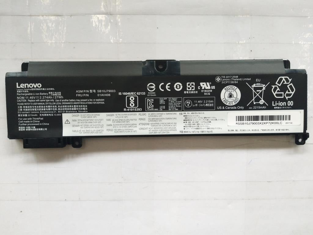 LENOVO ThinkPad T470s - 00HW024 Original Laptop Notebook Battery (1 Yr Warranty)