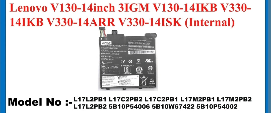 LENOVO V330 - L17L2PB2 Original Laptop Notebook Battery (1 Yr Warranty)