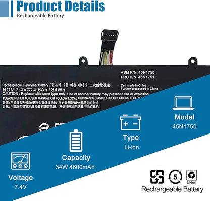 LENOVO 01AV404 - 45N1750 Original Laptop Notebook Battery (1 Yr Warranty)