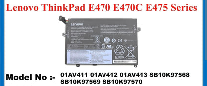 LENOVO 01AV412 - 01AV411 Original Laptop Notebook Battery (1 Yr Warranty)