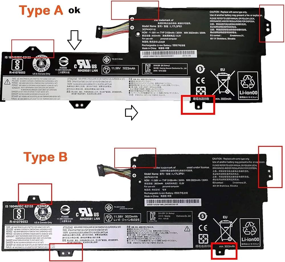 LENOVO 5B10N87357 - L17L3P61 Original Laptop Notebook Battery (1 Yr Warranty)