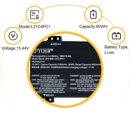 LENOVO L21B4PC0 – L21B4PC0 Original Laptop Notebook Battery (1 Yr Warranty)