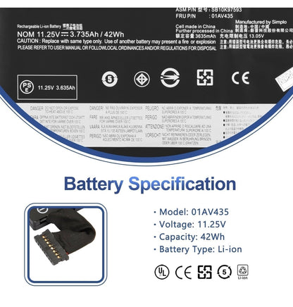 LENOVO ThinkPad S2 - 01AV435 Original Laptop Notebook Battery (1 Yr Warranty)