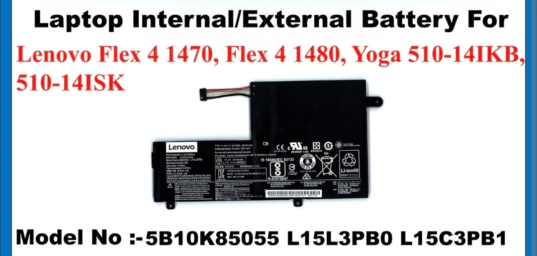 LENOVO Flex 4 - L15L3PB0 Original Laptop Notebook Battery (1 Yr Warranty)