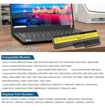 LENOVO 3000 B460ea - L08S6Y02 Original Laptop Notebook Battery (1 Yr Warranty)